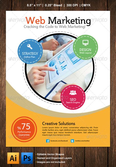 Web Design Flyer Templates Creative Market