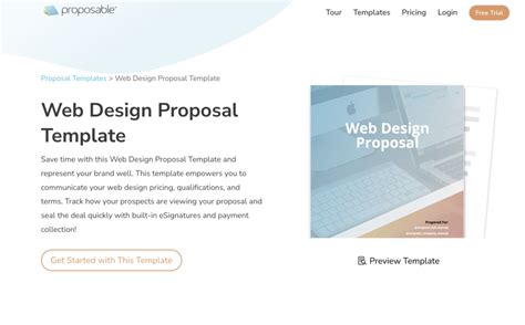 Web Design Proposal Template Free Sample Proposable