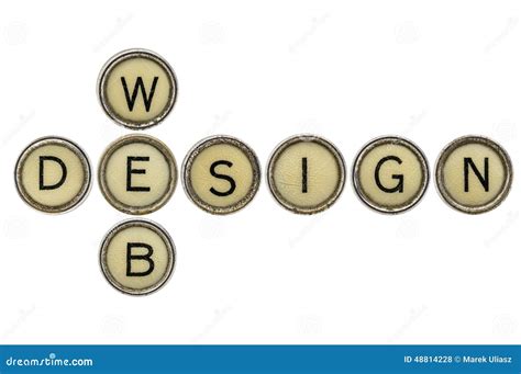 Web Design in Typewriter Keys Stock Photo Image of isolated, letter