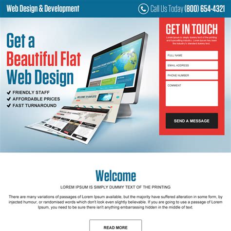 Web Development Landing Page Landing page, Web development agency