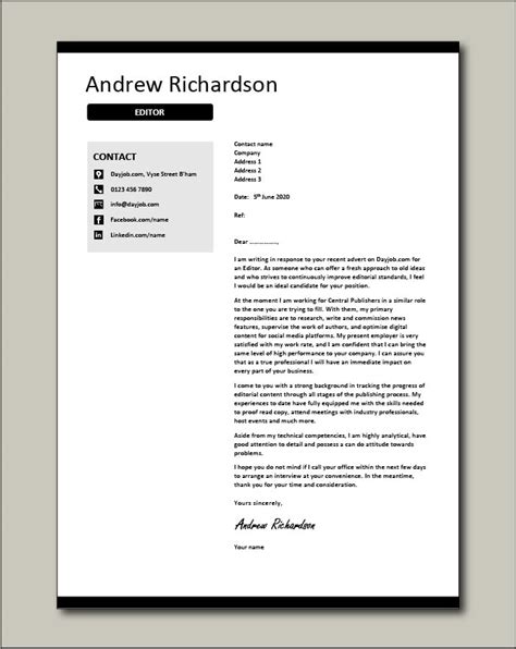 Web Editor Cover Letter Example Kickresume Vrogue