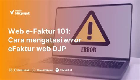 Web Efaktur Pajak Error