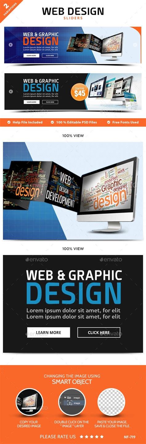 Web Hosting Sliders 2 Designs Sliders, Slider web, Web graphic design