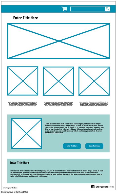 Web Page Wireframe Template