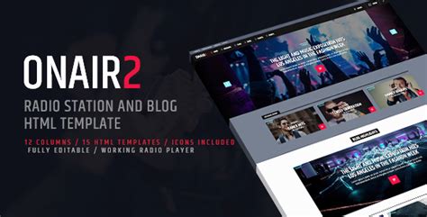 Web Radio Html Website Templates From Themeforest