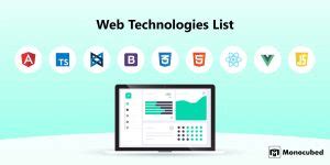 Web Technologies used by . 