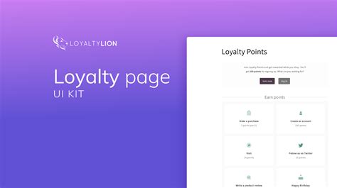 Web design for Loyalty Point Program company. Loyalty program