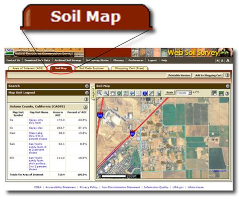 Web soil survey. Web Soil Survey. Soil Survey Staff, Natural Resources Conservation Service, United States Department of Agriculture. Web Soil Survey. Available online. Accessed [month/day/year]. AskUSDA. One central entry point for you to access information and help from USDA Ask.USDA.gov. 1-833-ONE-USDA. ... 