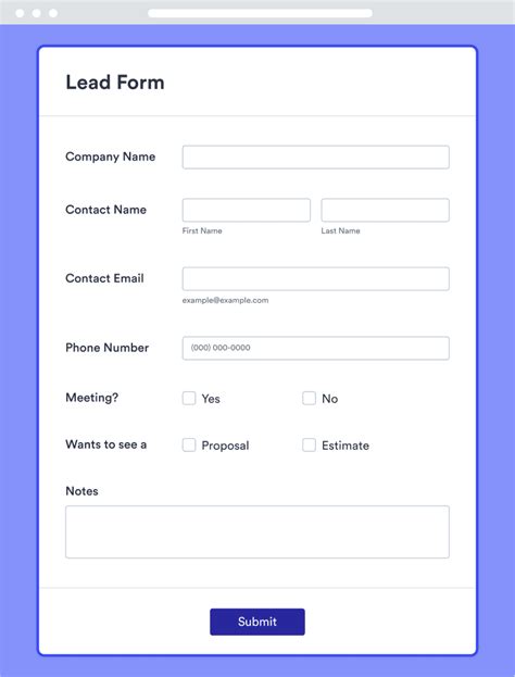 Web to Lead Forms for Salesforce JotForm
