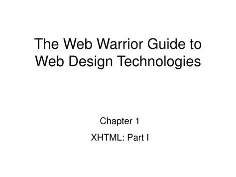 Web warrior guide to web design. - New holland model 271 baler manual.