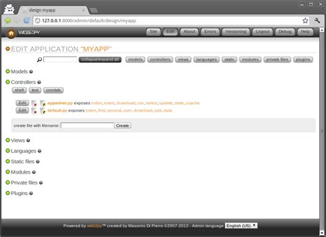 Web2py server.  It focuses on the main entry points, server configuration options, and accessi...