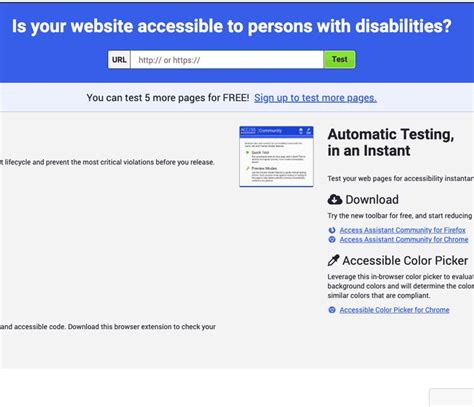 WebAccessibility.com: Test Your Site for Accessibility