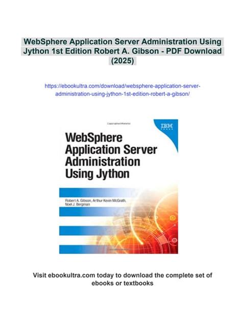 WebSphere Application Server Administration Using Jython