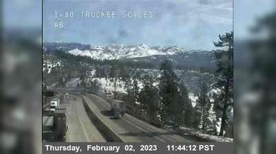 Caltrans image and video for I-80 : Truckee : Hwy 80 at Donner Lake. 