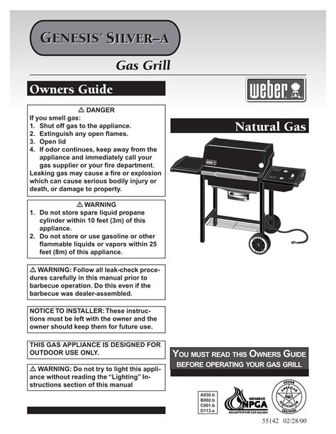 Weber genesis silver b gas grill manual. - Test manuali domande e risposte per esperti.