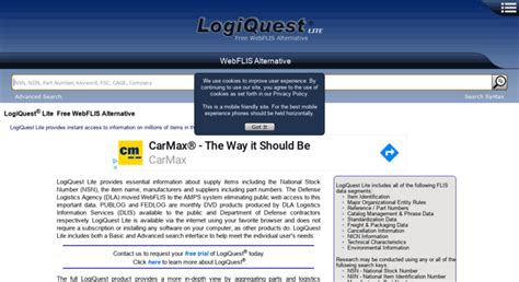 Webflis : LogiQuest® Lite - Free WebFLIS Alternative