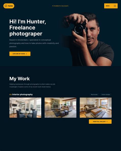 Webflow Designer Webflow Template Parallax Portfolio FlowRadar