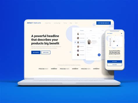 Webflow Template Design design by BrandStrong