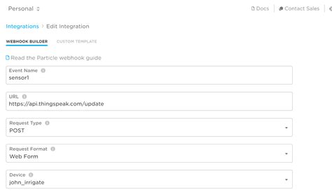 Webhooks Getting Started Particle