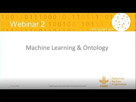 Webinar : Machine Learning and ontology - YouTube