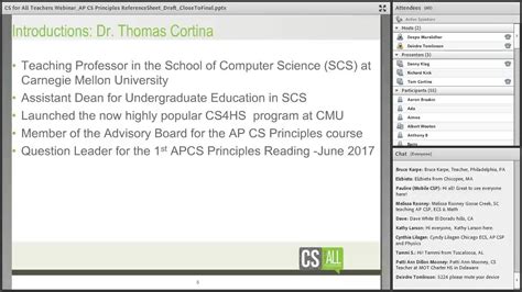 Webinar 20170221 Using the AP Reference Sheet for AP CS Principles 0 0