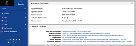 Webmin usermin.  On a home or office system used by just one Usermin source co...