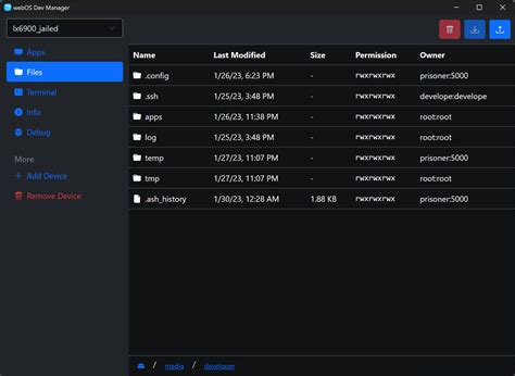 Webos dev manager.  webOS Dev Manager is a device management tool designed to simplify work...
