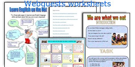 Webquest Worksheet
