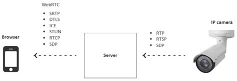 Webrtc camera.  I found software like IP Camera WebRTC code samples Display...