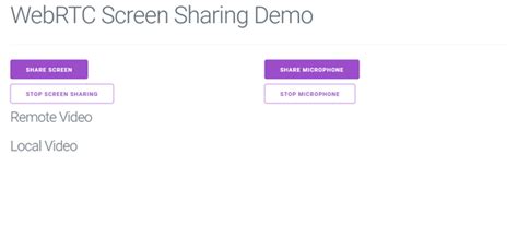 Webrtc screen sharing javascript.  I want to share my screen with everyone who...