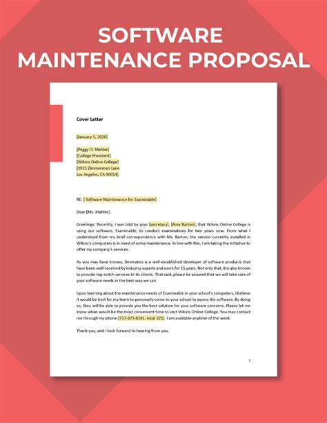 Website Maintenance Proposal Template