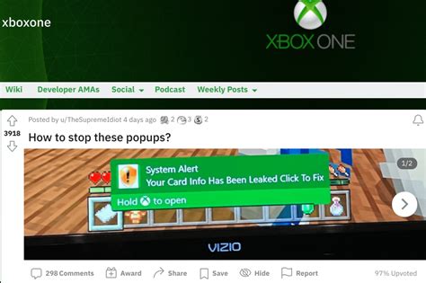 Website Notification Spam Comes to Xbox Game Consoles