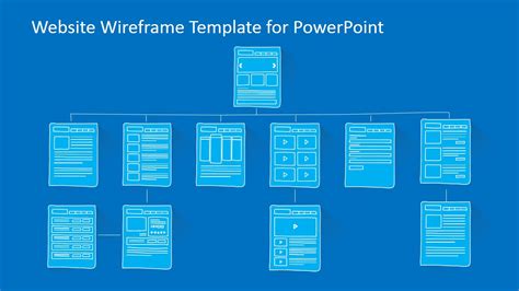 Website Sitemap PowerPoint Template SlideModel