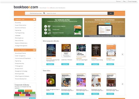 Website for free textbooks. User-friendly interface. 7. Bookboon: Bookboon is a website where you can get free copies of hundreds of textbooks written by top universities worldwide. The website user is free to download any PDF book in accounting, finance, engineering, marketing, law, natural sciences, strategy, management, and other … 