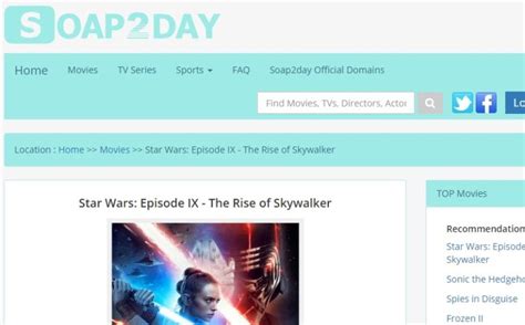 Website like soap2day. Just like the name, Soap2Day is a website that specializes in offering a comprehensive selection of TV shows (Soaps), complemented by a substantial collection of quality movies. From box-office ... 
