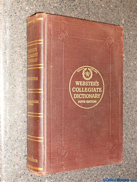 Editions for 1898-1948 have title: Webster's collegiate dictionary; 1949-61 and 1973-76 editions have title: Webster's new collegiate dictionary; 1963-72 editions have title: Webster's seventh new collegiate dictionary. Classifications Dewey Decimal Class 423 Library of Congress PE1628.W4 M4 1976 The Physical Object. 
