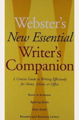 Webster s new essential writer s companion a concise guide. - Series 1 bridgeport mill service manual.