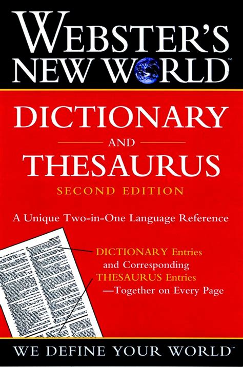 Read Online Websters New World Dictionary And Thesaurus 2Nd Edition By Anonymous