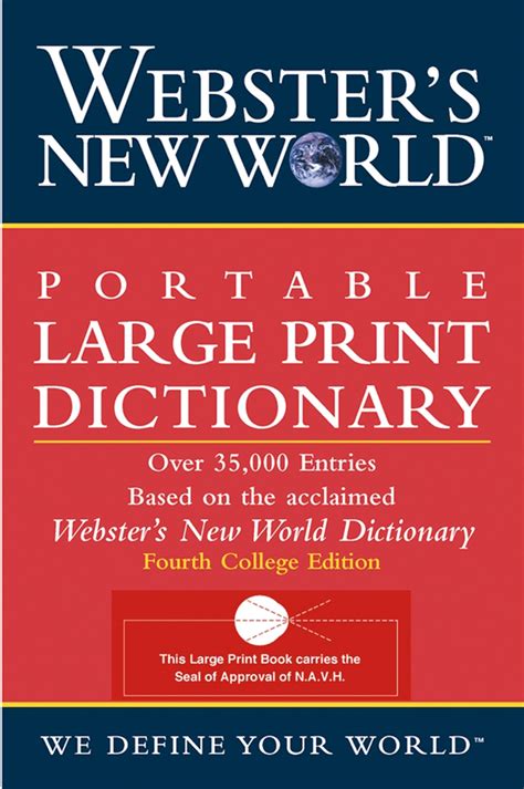 Full Download Websters New World Portable Large Print Dictionary Second Edition By Anonymous