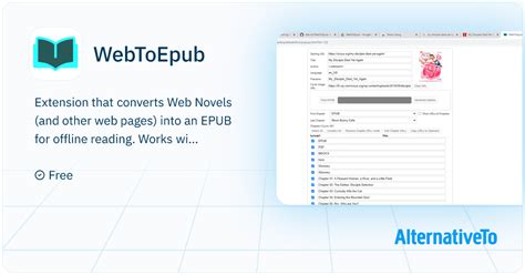 Webtoepub android. com Extension that converts Web Novels (and other web...