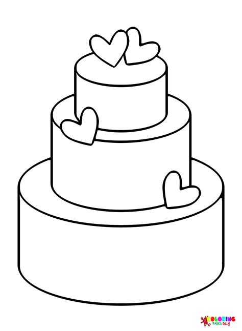 Wedding Cake Coloring