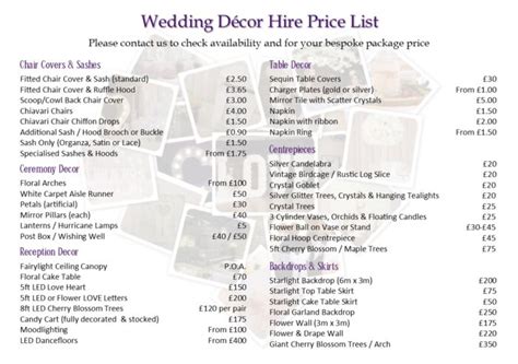 Wedding Decor Prices: Ultimate 2024 Cost Guide