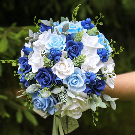 Wedding Flower Bouquet Blue