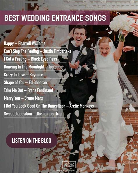 Wedding Grand Entrance Songs