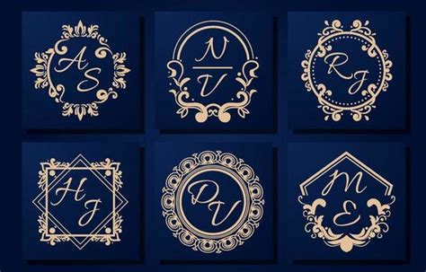 Wedding Monogram Vector Art Icons And Graphics For Free Download
