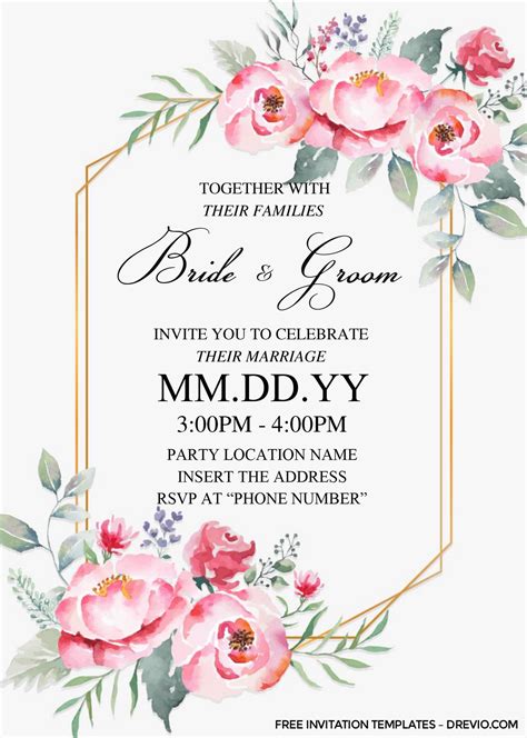 Wedding Stationery Templates Free Download