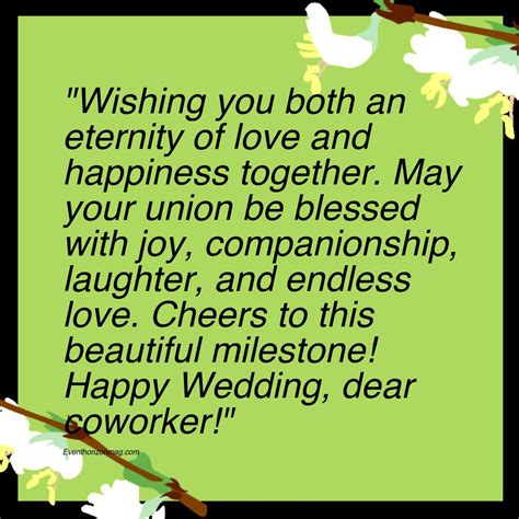 Wedding Wishes From Colleagues