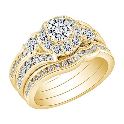 Wedding band engagement ring. Oct 24, 2023 · Jacket Wedding Bands . A jacket wedding band isn’t a single circlet; instead, it’s two connected rings that the engagement ring fits between, creating a single piece of jewelry made from three ... 