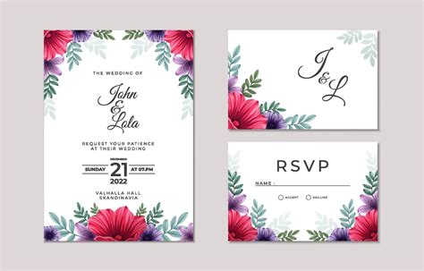 Wedding cards vector templates Vector Graphics Blog